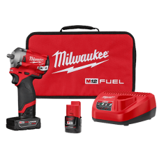 M12 FUEL™ 3/8-inch Stubby Impact Wrench Kit Milwaukee 