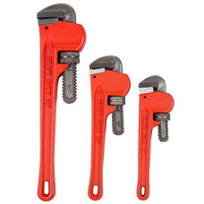 3 PC. T  PIPE WRENCH 15-Inch 18-inch 24-inch