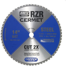 Champion Cutting Tool Corp Circular Saw Blade 14-inch, 64T (RZR-14-64-S)-Cut Steel