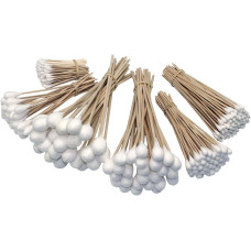 Grip 325 pc Cotton Swab Assortment - Auto Detailing, Electronics Cleaning, Lubricant Application, Cleaning Firearms - Super Absorbent, Low Lint, Wood Handles - Home, Garage, Workshop, Office