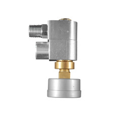 Milton S-657-3 1/4-inch NPT Swivel Hose Fitting with Flow Control and Gage