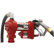 Fill-Rite FR4210H 12V 20 GPM Fuel Transfer Pump (Manual Nozzle, Discharge Hose, Suction Pipe)