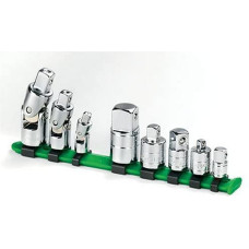 SK 4518 8 Piece 1/4-Inch, 3/8-Inch, and 1/2-Inch Drive Chrome Universal Adapter Set