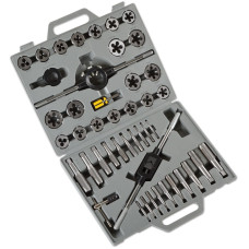 45 PC SAE Tap & Die Set to 1-Inch course and fine
