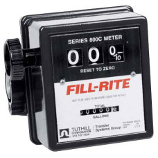 Fill-Rite 807CMK 3/4" 5-20 GPM 3 Wheel Mechanical Meter, Aluminum, with Mounting Kit for 1200, 2400, 600 and 700 Series Pumps 